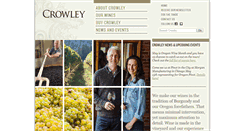 Desktop Screenshot of crowleywines.com
