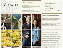 Tablet Screenshot of crowleywines.com